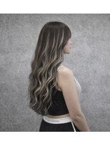 ヘアアンドデザイン ネイビー(Navy) 貼り合わせ80枚シールエクステ長さだし¥22000