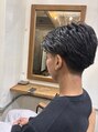 ヘアーワークスヴィクサス 諫早店(HAIR WORKS VIXUS) テーパーフェードでいかつく仕上がらず見た目もさっぱりします
