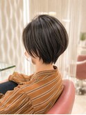 絶壁解消360度美シルエット横顔美人ショート×暗髪ひし形ボブ