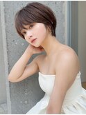 20代/30代/ニュアンスカラー/小顔/前髪カット/ショート/表参道