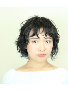 ループフォーヘアー(Loop for hair) パーマ×ブルージュカラー