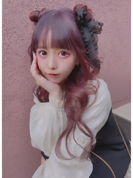 グロウ 秋葉原(grow) プルエクステ/ピンクパープル/量産型/ヘアセット/ブリーチ