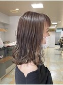 ブリーチなしモーヴグレイ(^^)