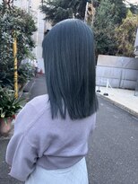 アソビ 表参道(ASOBI) ブリーチなしで作る 青髪 ブルーカラー