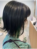 インナーカラー グリーン