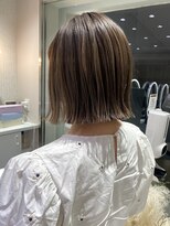 マイル 渋谷(mile)&nbsp;切りっぱなしボブ×グレージュ