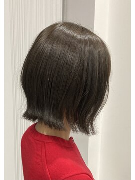 美容室 スタイルエキシティ(STYLE EKI CITY) プツッとボブ×くすみブラウン