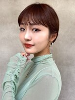 メゾンドイギー(MAISON de IGGY)&nbsp;短くても女の子らしい！耳出しマッシュショート#斜めバング