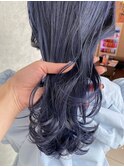 艶ネイビーカラー