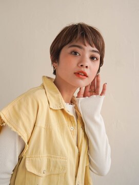 ジュール 銀座(Joule) ミディアムヘア/斜めバング/グレージュカラー/銀座