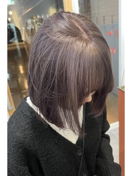 イオエ 梅田(ioe) ダブルカラー/大人ボブ/黒髪スタイル/髪質改善/縮毛矯正