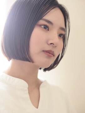 たさわ堂モク(たさわ堂moku) ぱつっとボブ/ミニボブ/アッシュベージュ/【渡部辰巳】