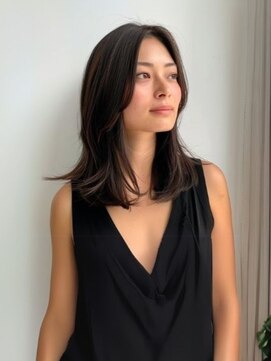 リファインヴェール 小川店 黒髪/ボブルフ/ネビージュ/小顔/ワンレン/水戸/髪質改善/前髪