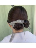 ツインヘアのお団子