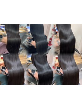 毛先まで柔らかな質感が叶う自然なストレート★今までとは違う仕上がりを【韓国ヘア/レイヤーカット/前髪】