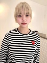 トゥコ(tuco)&nbsp;ホワイトブロンド　パツットボブ　ホワイトミルクティー