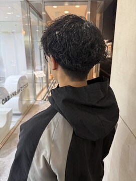 ノイ(neu) パイラルパーマ 刈り上げマッシュツーブロック