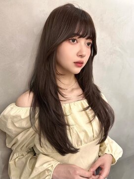 グロー オオミヤ アネックス 大宮(GLROW OMIYA ANNEX) フェミニンロング×レイヤーカット顔周りブリーチなし[大宮]