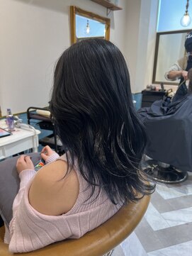 ロンドアベニール 北千住(Lond avenir) くびれヘア/顔周り/韓国/レイヤーカット/黒髪/ミディアム北千住