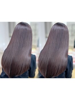 ルフェリ自慢の《ダメージレス縮毛ストレート》で、扱いやすく自然なツヤ髪に＊見違えるような美髪へ。