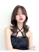 アマトウキョウスマートサロン(AMA TOKYO×Smart Salon)&nbsp;韓国ヘア　レイヤーカット　顔まわり