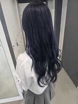 ゴットラトゥール(GOTTO LATOUR)&nbsp;ブルーカラー/ブリーチ/ネイビーブルー/ロング