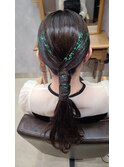 お顔立ち似合わせたヘアセット