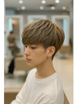 ヌードルバイコア(noodle by CoRe.gn)&nbsp;ナチュラル束感マッシュショートミルクティーベージュ