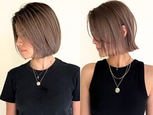 ラインと丸みで魅せる、洗練された扱いやすいボブスタイル