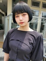 フェアレディ/ルガール 下北沢店(FAIRLADY/REGARD)&nbsp;【透け感ダークブルーブラウン×シアーボブ】