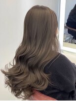 ネハス 名古屋栄店(nehus.)&nbsp;ミルクティーベージュブリーチなしダブルカラーレイヤーカット