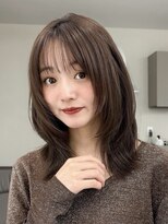 オーラ オモテサンドウ(Aura omotesando)&nbsp;艶チョコレートブラウン×韓国くびれレイヤー