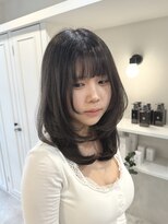 フリーダムガーデン 岡山駅前店(freedom garden)&nbsp;10代20代30代色気抜群ミディアムレイヤー&ナチュラルブラック