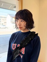 ヘアデザイン ディクト(hair design D.c.t) ペタンコ解消|抜け感ボブ×ケアパーマ