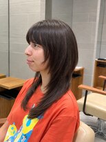 キミトヘアデザインアンドスパ(Kimito Hair design&spa)&nbsp;顔まわりレイヤー/ハイレイヤー/小顔見え/くびれヘア