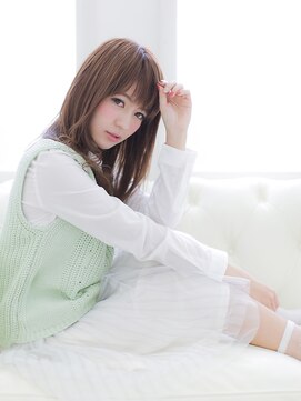 アンジュ 南海なんば駅前店(ange treatment & head spa) ナチュラルワンカールセミロング【ange treatment & head spa】