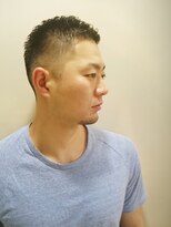 フラッグ ヘアー 天神西通り店(Flag HAIR)&nbsp;刈り上げ×ボウズ×オールバック×イメチェン