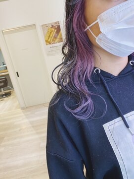 チェレ オレ 新金岡店(Chere ore) イヤリングカラー×インナーカラー×バイオレットカラー