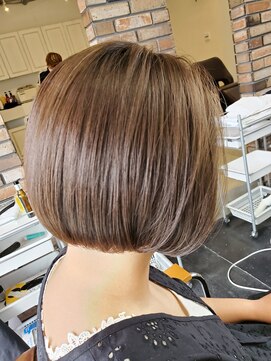 セットアップ 倉敷中庄店(SET-UP) 前下がり かきあげ 美シルエット ミニボブ×ブルージュ