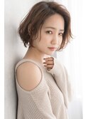 大人カワイイゆるふわショートボブ
