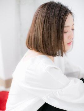 スペース 海浜幕張(spes) 海浜幕張/髪質改善/ベージュピンク×ワンレンカールボブb