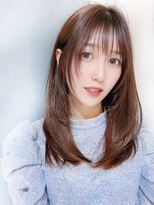 ［stylist芹原］フェイスレイヤー×マロンベージュ