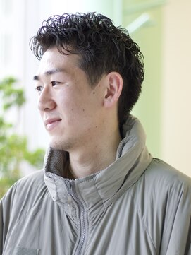 にもう ベリーショートパーマ