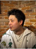 仙台 メンズショート スパイキーショート ハイライト