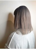 グラデーションボブ_インナーグレージュ