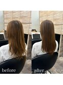 【DRAN梅田店】髪質改善×艶カラー
