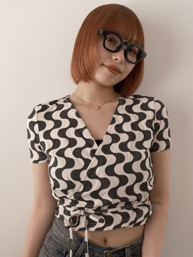 ラボ(Ravo) オレンジベージュ ボブ