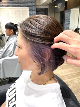 エイト 沖縄豊崎店(EIGHT toyosaki) 【EIGHT 豊崎】お客様スタイル_インナーくすみパープル