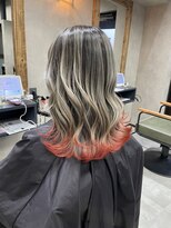 サニー 渋谷(SUNNY) バレイヤージュ、ハイライト、レイヤーロング、グレーベージュ