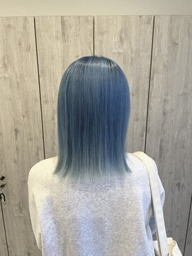 ヘアーリゾートノーブル(Hair Resort Noble) 色落ちキレイ!くすみブルー